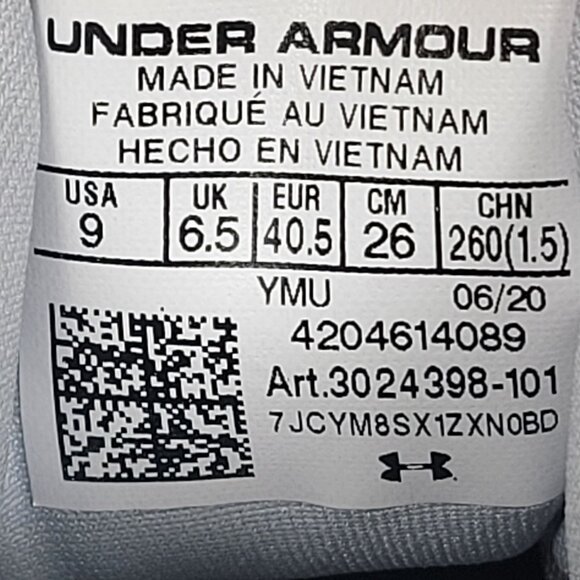 Under Armour UA HOVR Breakthru Women's Gray Basketball Shoes 3024398-101 US Sz 9 - Picture 10 of 10